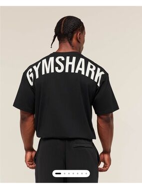 Gymshark Black Short Sleeve Crew T-Shirt with Small Chest Logo